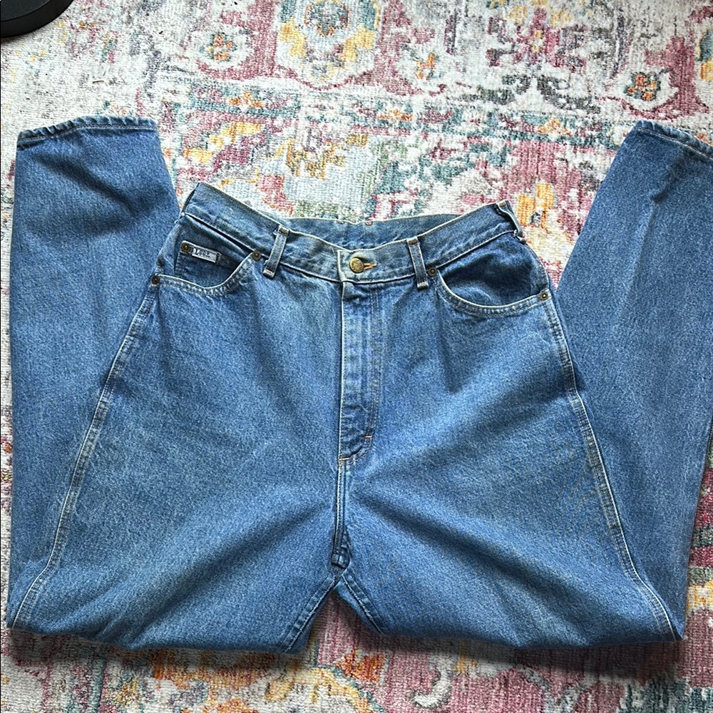Lee Blue Straight Leg Jeans Classic Style